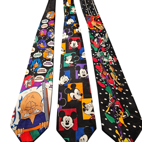 Disney Loony Toons Other - 3 Disney Looney Tunes Ties - Multicolor